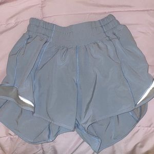 BLUE LULULEMON SHORTS SIZE 0 4’ LENGTH
